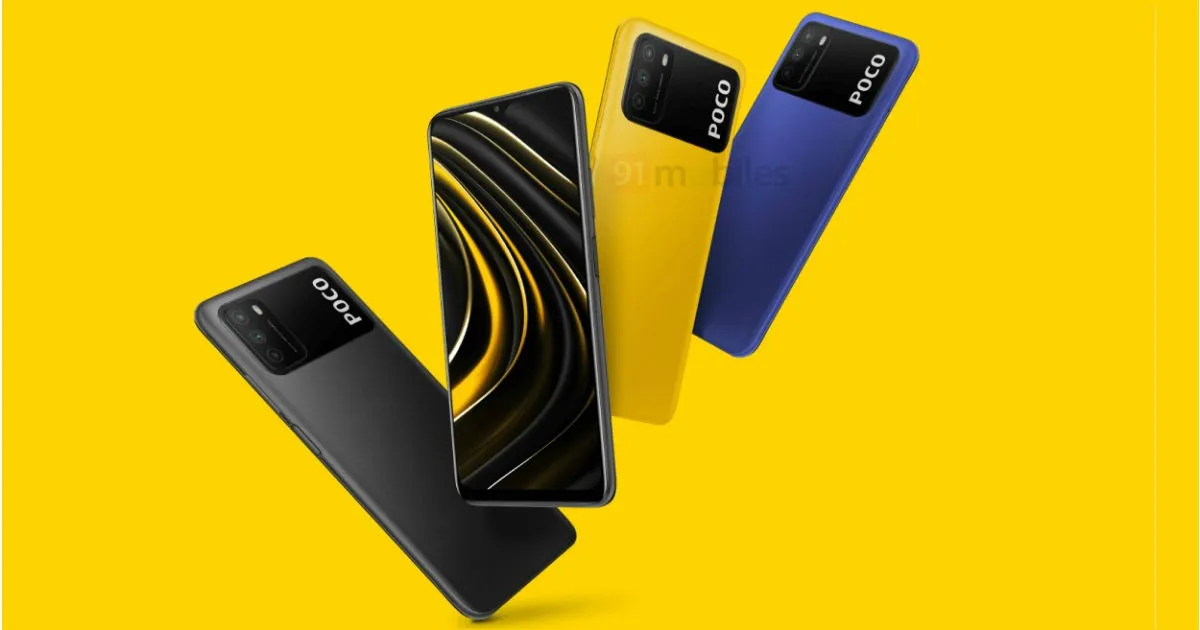 Latest Poco M3 renders leak exhibits new quirky design