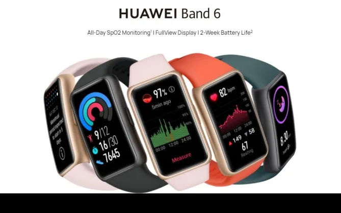 Huawei Band 6 Price in Nepal | Comes with SpO2 Sensor and AMOLED Display