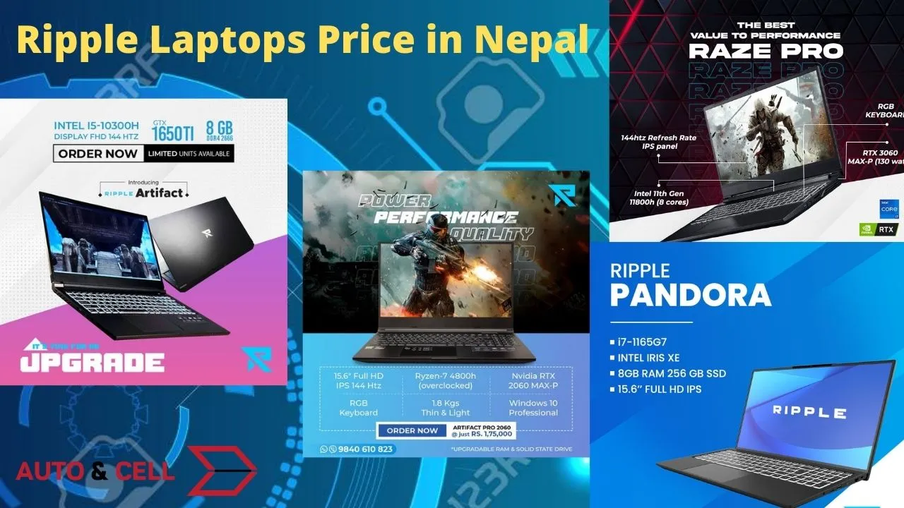 Ripple Laptops Price in Nepal | All models and Specifications