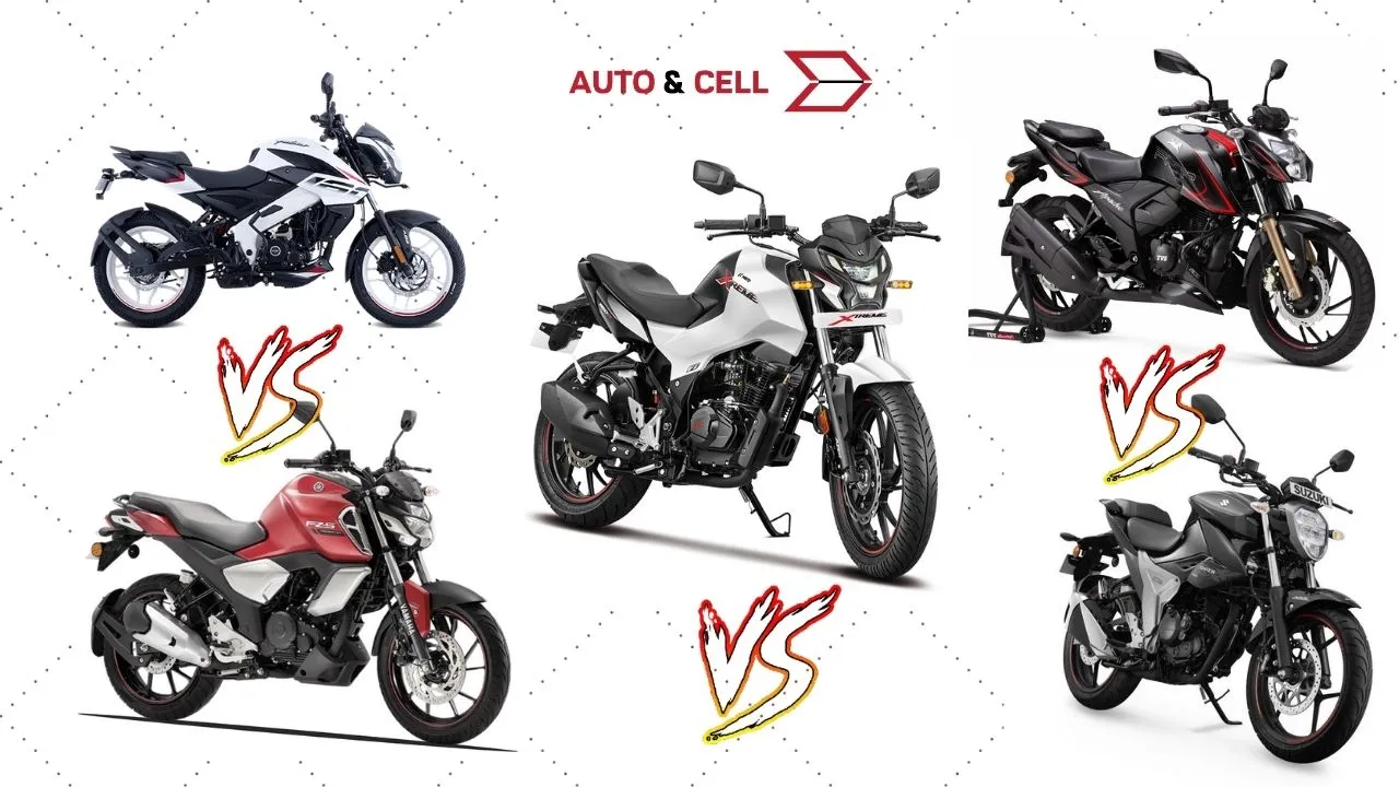 Bajaj Pulsar 160 NS VS Hero Xtreme 160R VS Apache RTR 160 4V VS Suzuki Gixxer VS Yamaha FZs v3 | Winner?