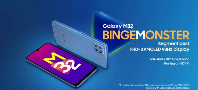 Samsung Galaxy M32 launched in Nepal | Brings Super AMOLED display and 6000mAh battery