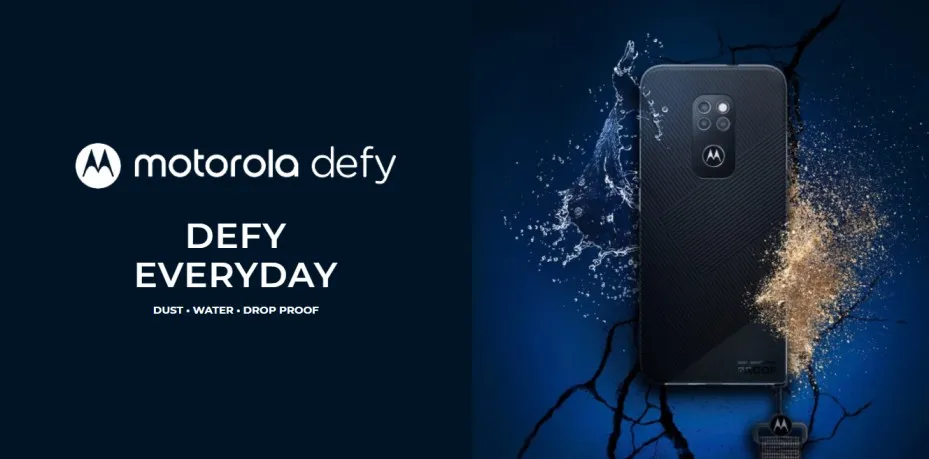 Motorola announces its Rugged Smartphone Motorola Defy | Comes with Gorilla Glass Victus and IP68 rating