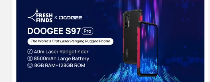 DOOGEE Unveils rugged smartphone S97 Pro | Comes with 8500mAh battery and Professional laser rangefinder