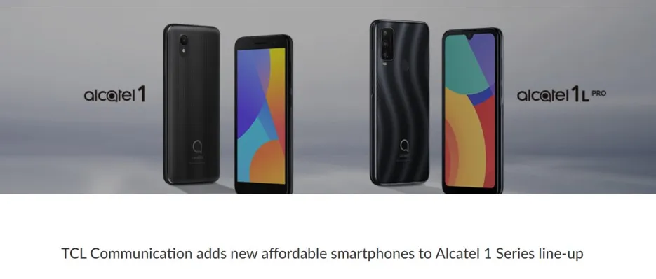 TCL unveils Alcatel 1 2021 and Alcatel 1L Pro | Two entry-level smartphones