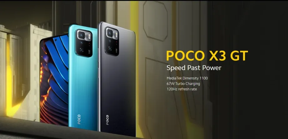 Poco X3 GT goes official with Dimensity 1100 and 67-watt Turbo Charging