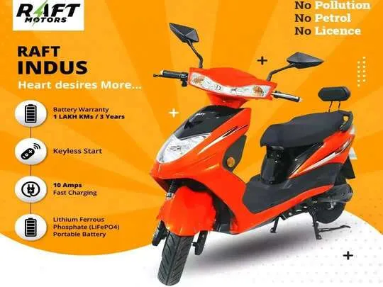 Raft Motors INDUS NX- Longest Range Electric Scooter unveiled in India