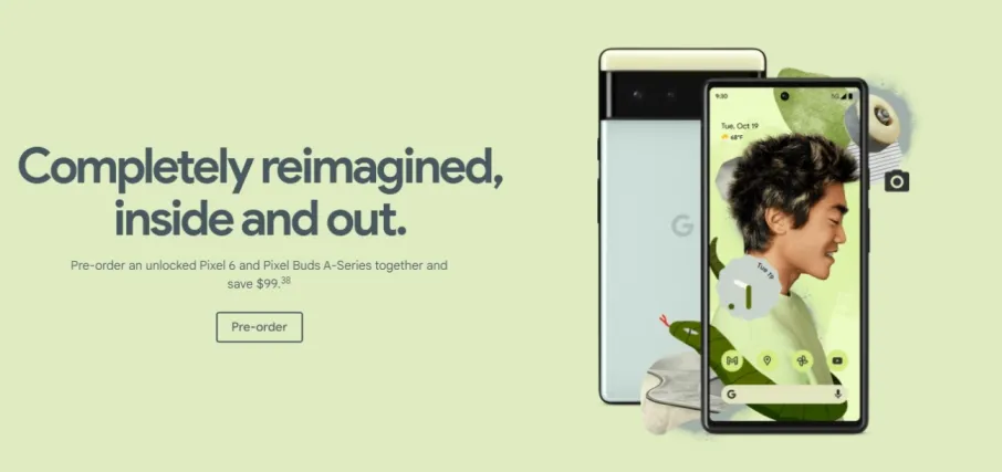 Google Pixel 6 with Tensor SoC and 90Hz OLED display launched | Price, Specifications, and Features