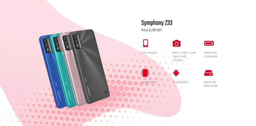 Symphony is soon launching three new smartphones in Nepal | Symphony Z33, Symphony i32, and Atom II