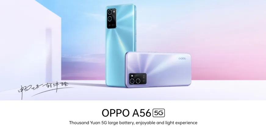 Oppo A56 5G with Dimensity 700 SoC and 5000mAh battery goes official
