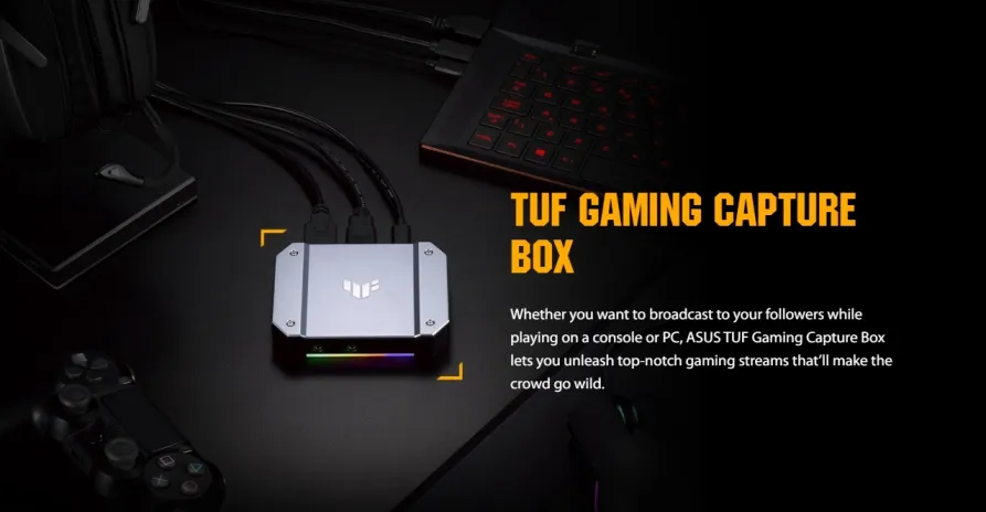 Asus TUF Gaming Capture Box - CU4K30 Price in Nepal | Availability and Features