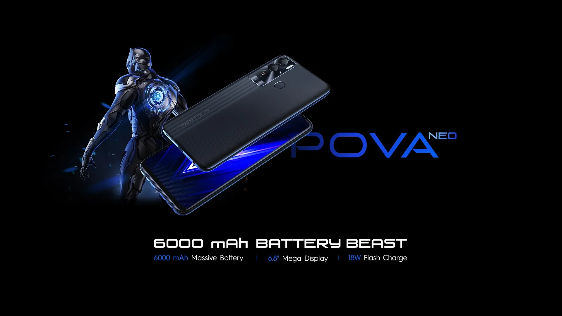 Tecno Pova Neo with 6000mAh battery and dual rear cameras goes official
