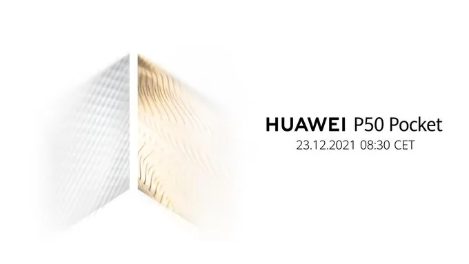 Huawei to unveil its P50 Pocket foldable flip phone on December 23