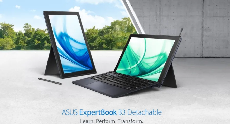 Asus ExpertBook B3 Detachable is a 2-in-1 laptop powered by Snapdragon 7c Gen 2