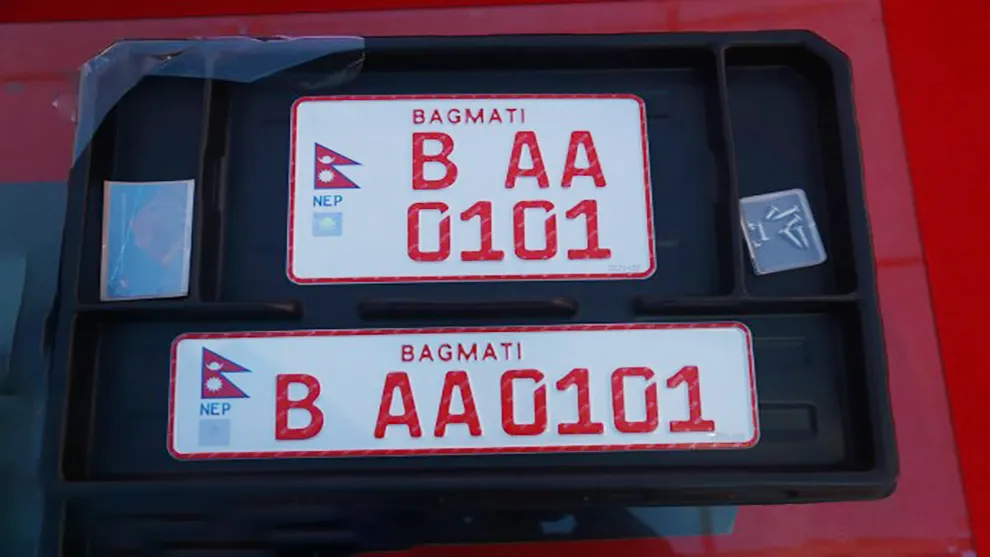 Breaking! Embossed Number plate to be made mandatory in Nepal