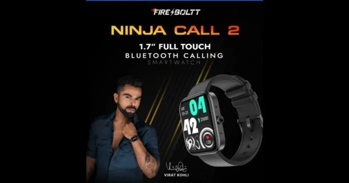 Fire-Boltt Ninja Call 2 listed on Flipkart ahead of its launch