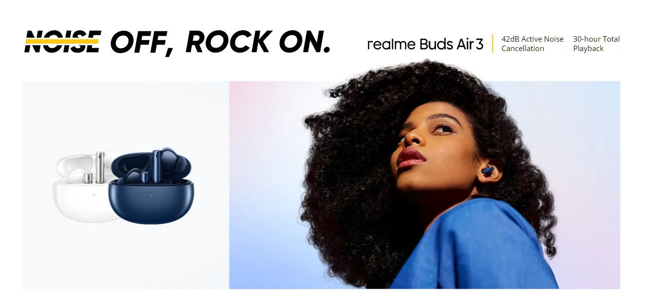 Realme Buds Air 3 with up to 30 hours of playback and IPX5 rating launched | Price, Specs, and Features