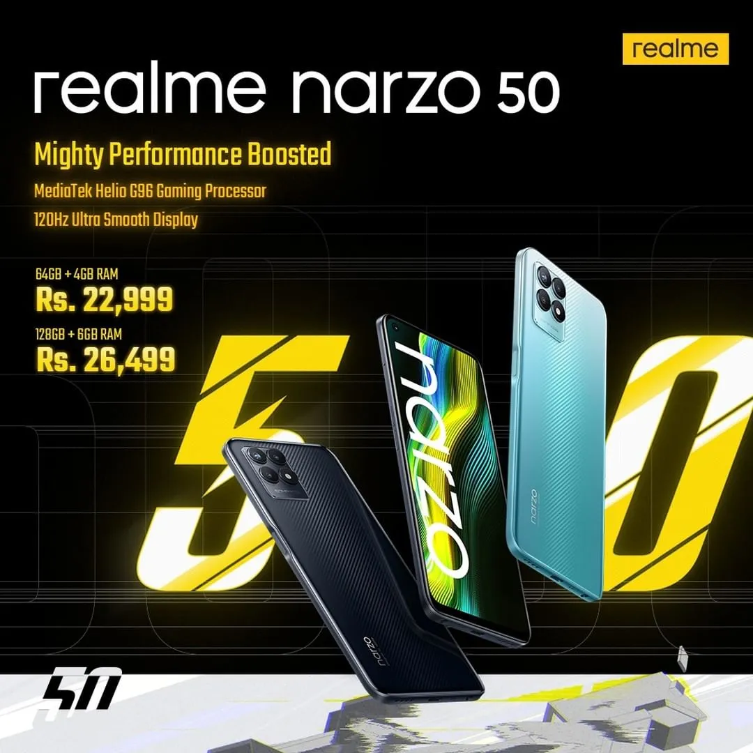 Realme Narzo 50 launched in Nepal | Official Price and Competitors