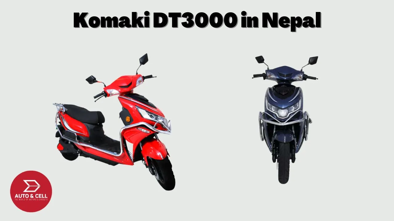 Komaki DT3000 Scooter Launching Soon in Nepal: Fireproof and Waterproof Battery and Many Other Features