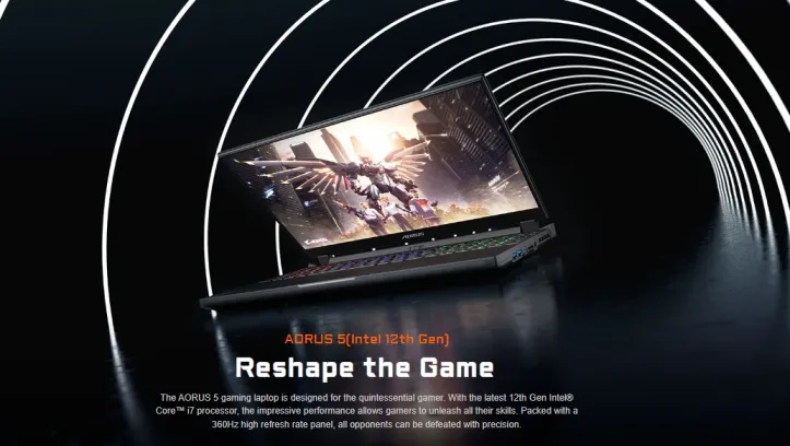 Gigabyte AORUS 5 SE4 Launched in Nepal: Gaming Laptop With 12th Gen Intel CPU and RTX 3070 Graphics