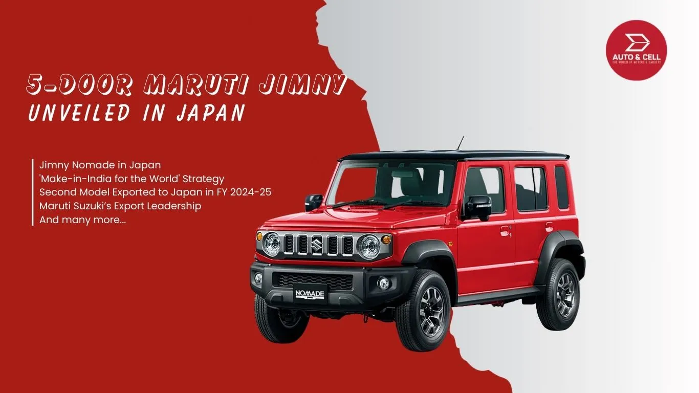‘Made in India’ Maruti Suzuki Jimny 5-Door Launched in Japan