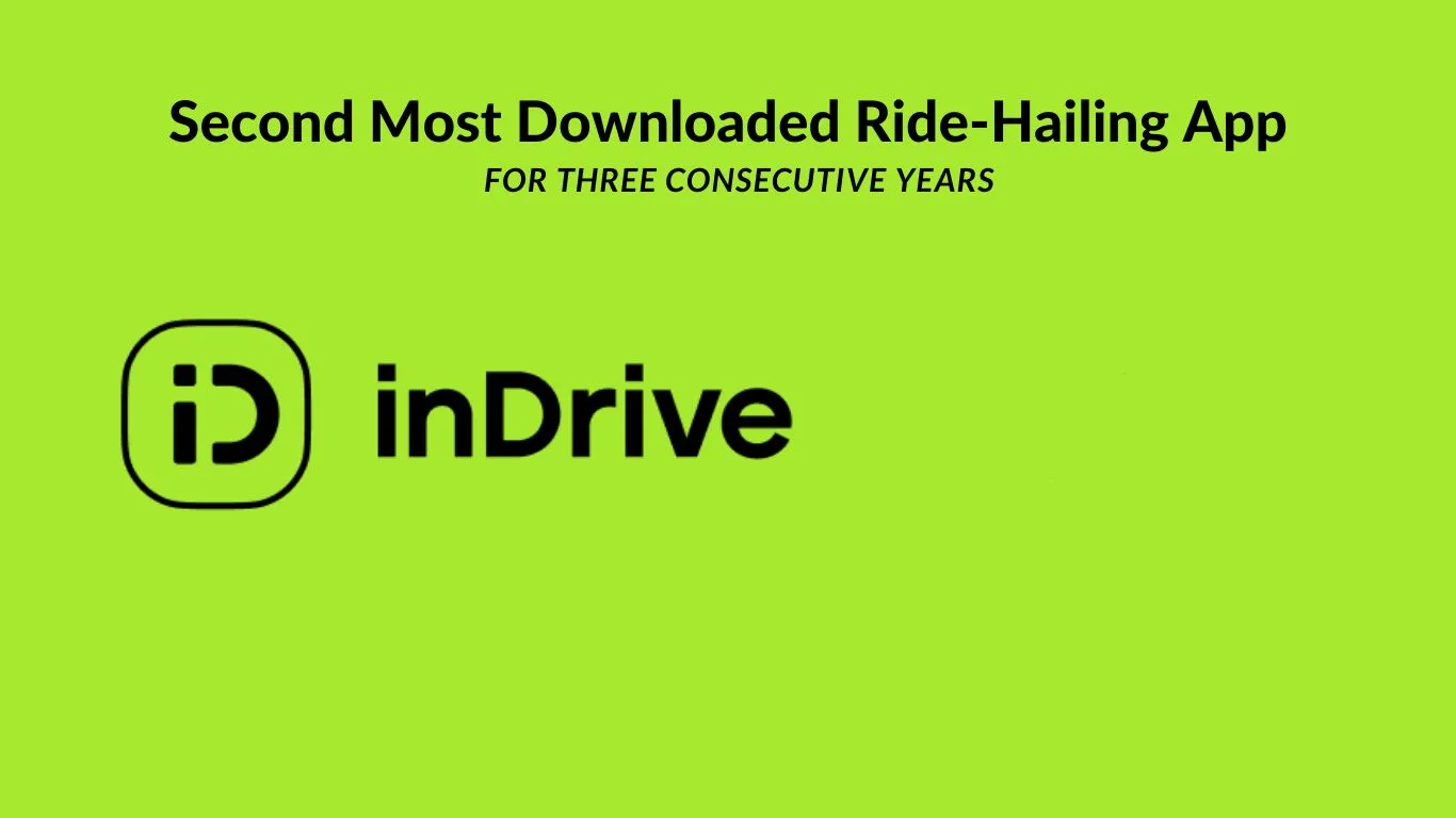 inDrive Maintains Its Position as the Second Most Downloaded Ride-Hailing App for Three Consecutive Years
