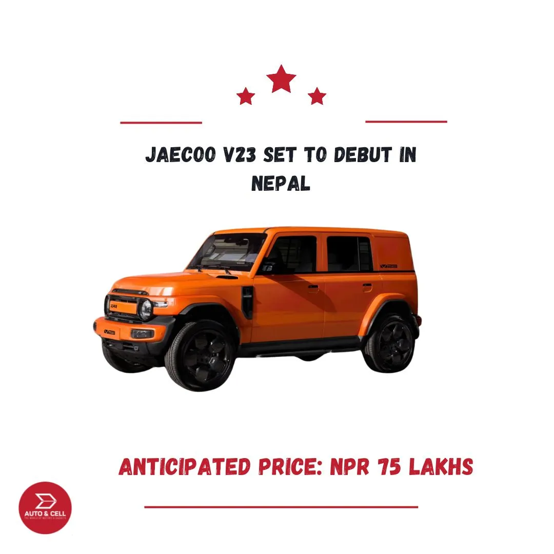 Jaecoo V23 Set to Debut in Nepal: Price and Features