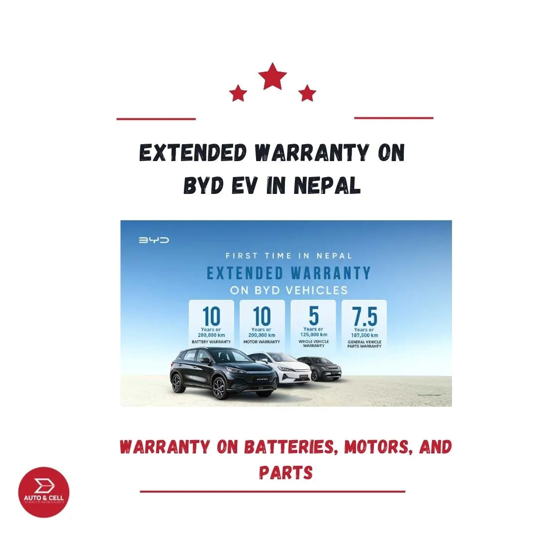Extended Warranty on BYD EV Batteries and Parts in Nepal