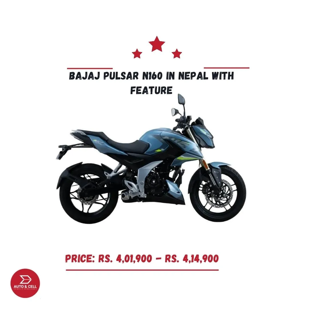 Bajaj Pulsar N160 Launches in Nepal Featuring USD Front Fork and Digital Display(2025)