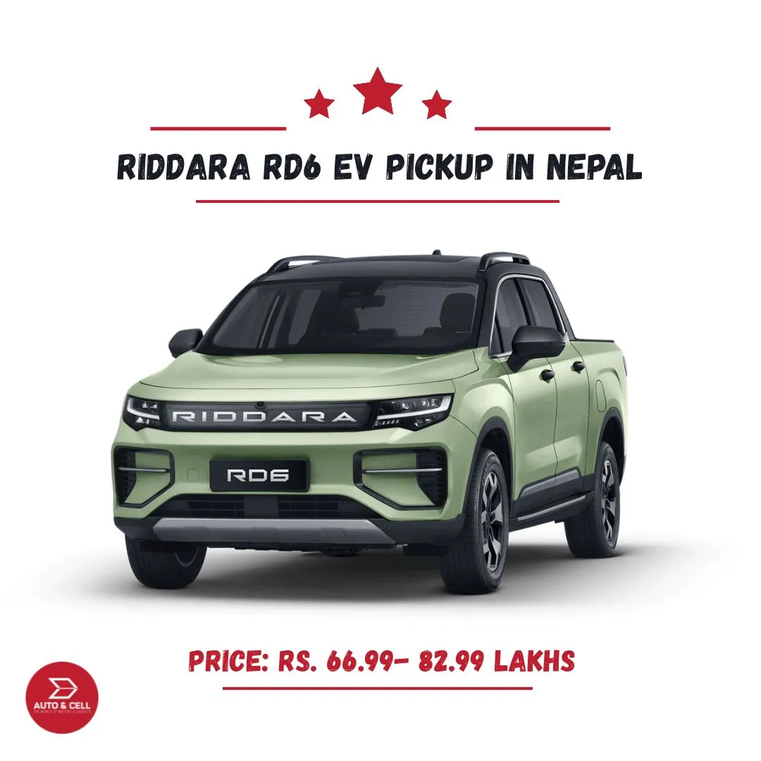 Riddara RD6 EV Pickup Debuts in Nepal: Price and Features