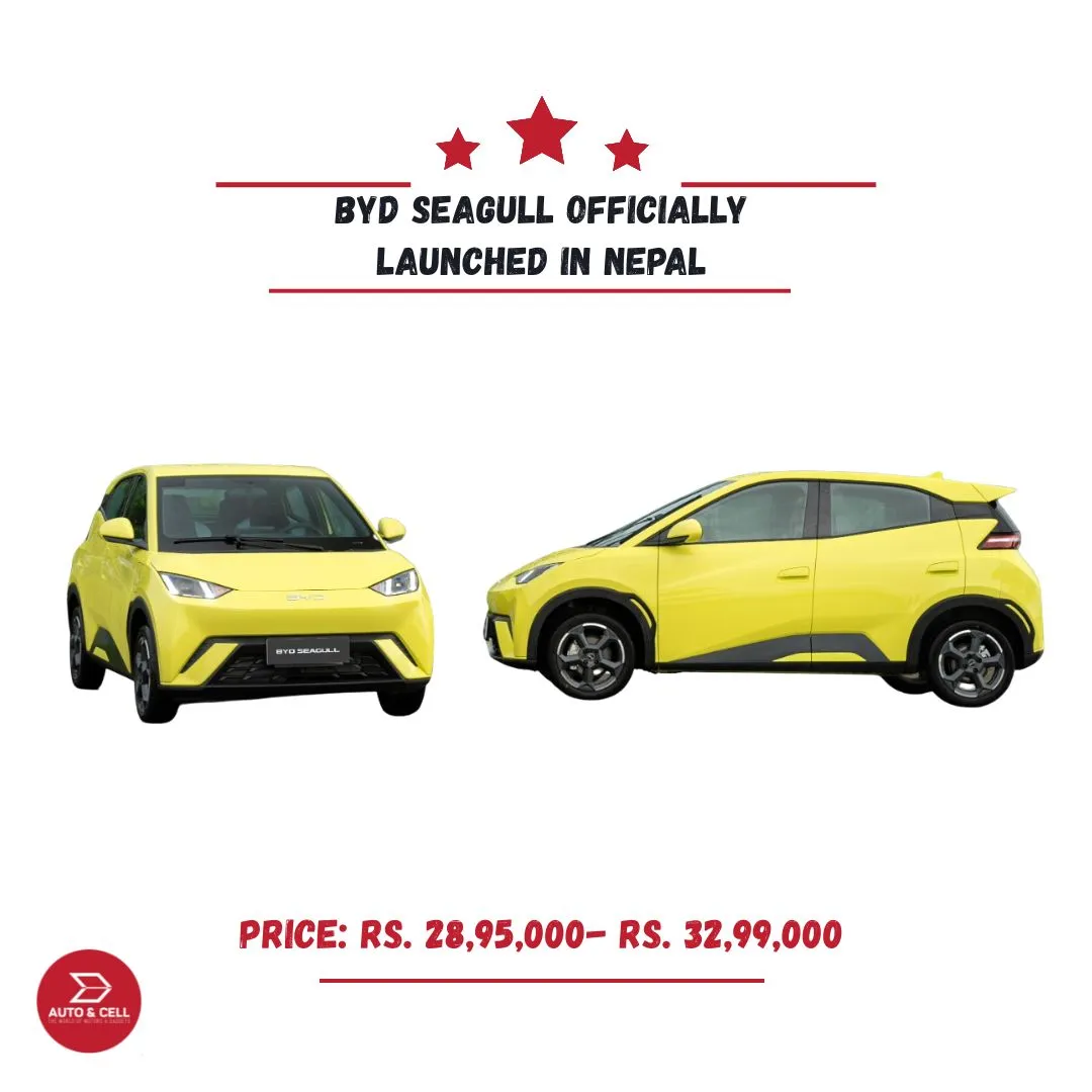 BYD Atto 1, Also Known as Seagull, Officially Launched in Nepal: Price and Features