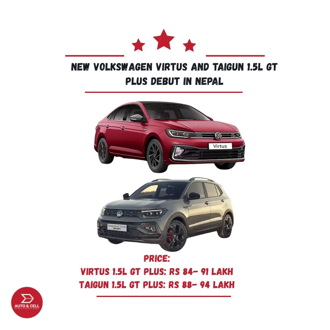 New Volkswagen Virtus and Taigun 1.5L GT Plus Editions Debut in Nepal