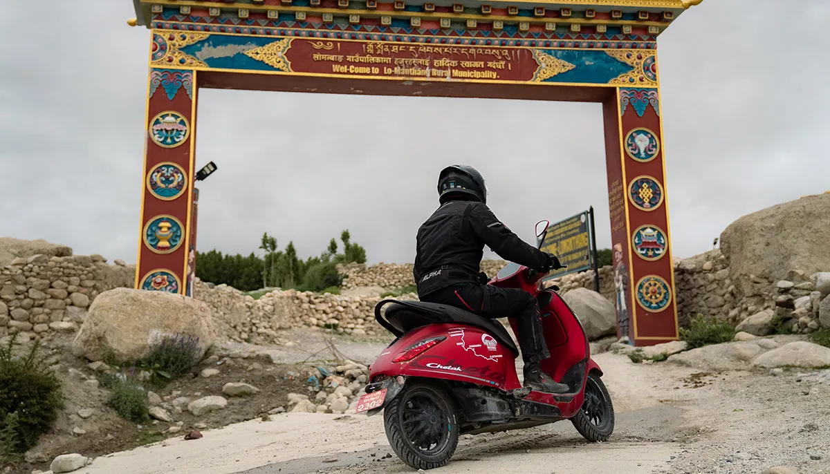 Bajaj Chetak EV Reaches the Remote Heights of Lo Manthang and Korala Border