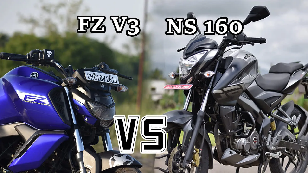 Pulsar NS 160 TD vs Yamaha FZS V3.0 | Price and Specs comparison