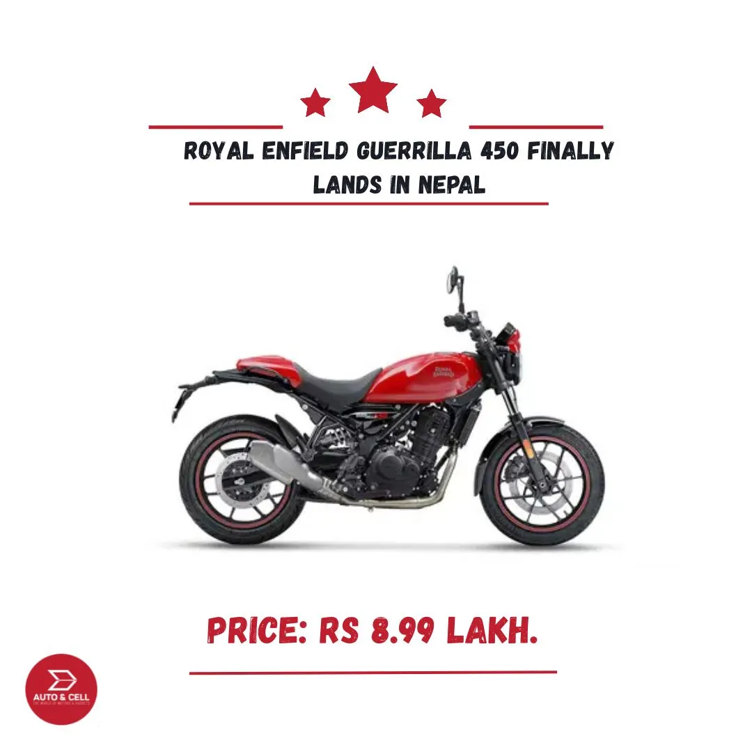 Royal Enfield Guerrilla 450 Finally Lands in Nepal: The Long Wait Is Over