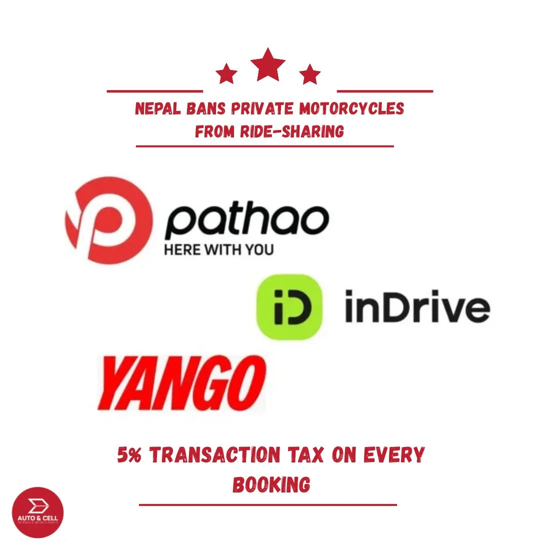Nepal Bans Private Motorcycles from Ride-Sharing, Imposes 5% Transaction Tax on Every Booking