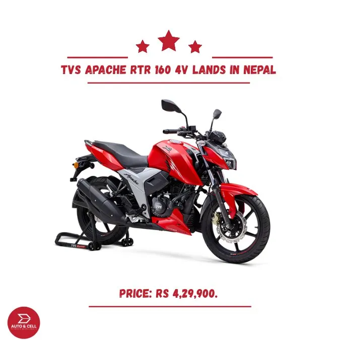 TVS Apache RTR 160 4V Lands in Nepal: Price and Features