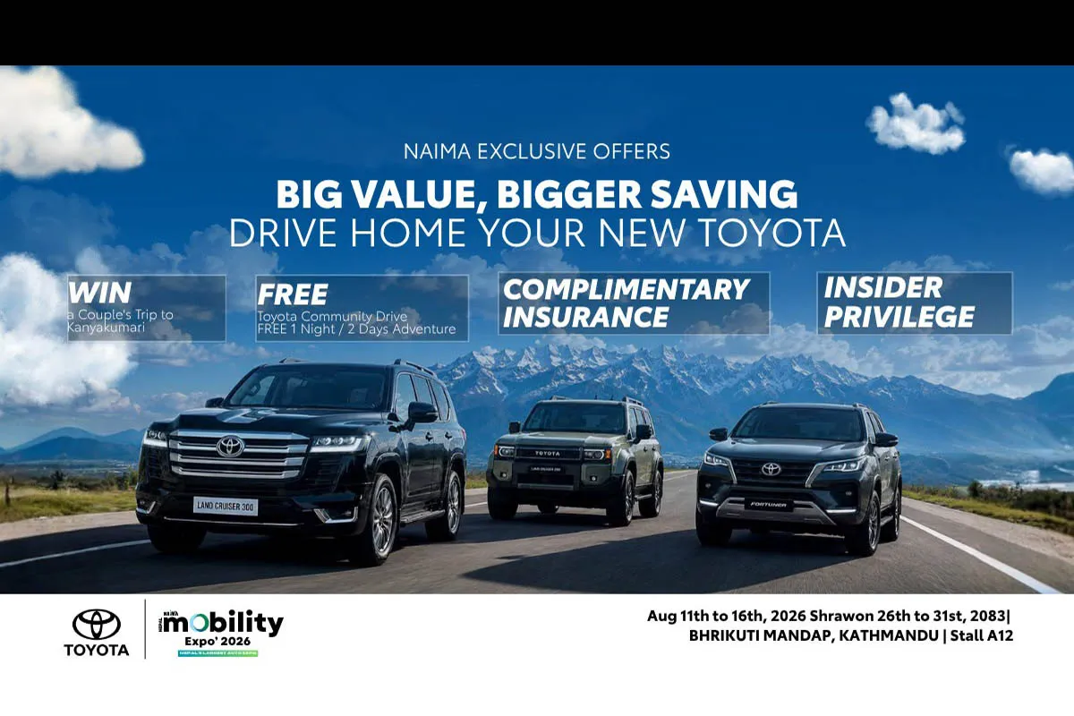 Toyota Nepal Targets SUV and Pickup Segments at NAIMA 2026 with New Launches and Up to Rs 21 Lakh in Discounts
