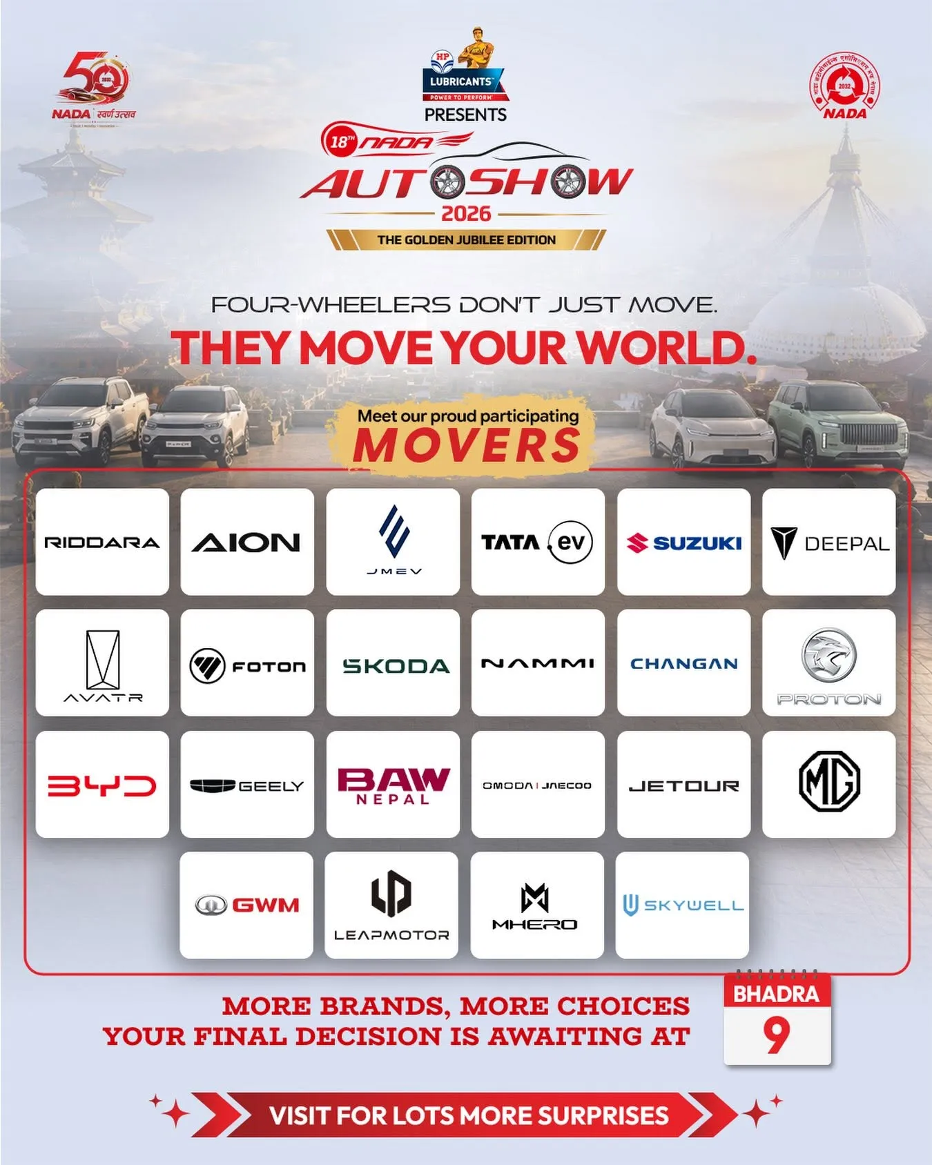 NADA Auto Show 2026: Full List of Car Brands Confirmed for the Golden Jubilee Edition