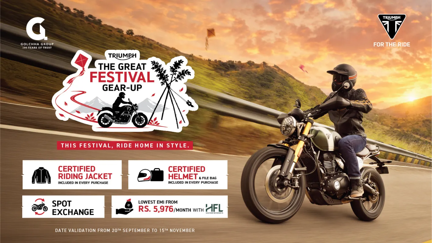 Great Festival Gear-Up 2083: What Triumph Is Offering on the Speed 400 and Scrambler Range